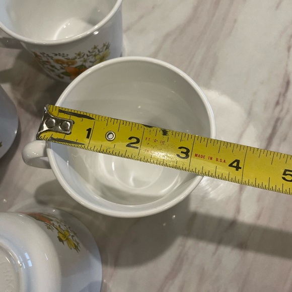 CORELLE BY CORNING SET OF 4 INDIAN SUMMER FLORAL COFFEE/TEA MUGS - Picture 5 of 9